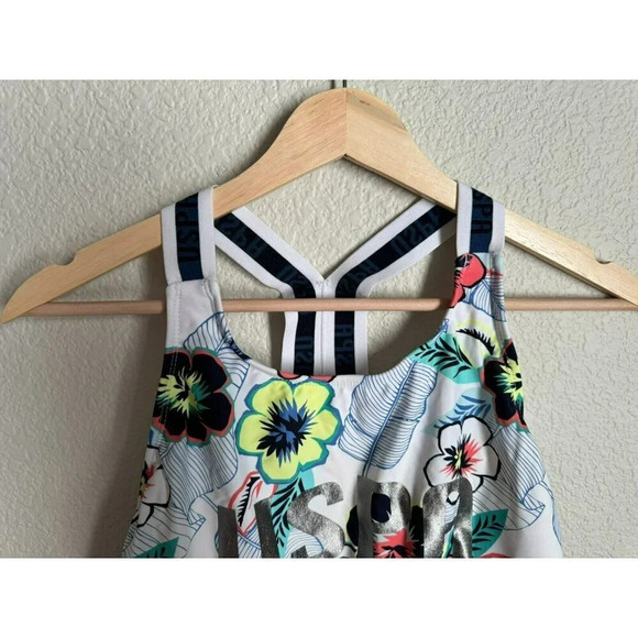 US Polo Association Women's One-Piece Swimsuit Size XL Floral Colorful Athletic - Picture 4 of 13